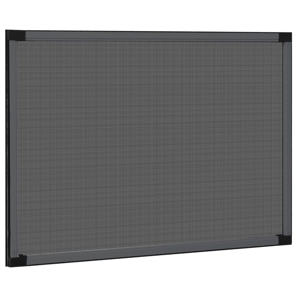vidaXL Raamhor uitschuifbaar (75-143)x50 cm antracietkleurig