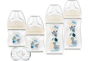 Anti-Koliek Babyflessen Set Blauw 4-delig | 50% Korting