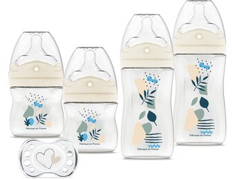 Dodie Anti-Koliek Babyflessen Set - 4-delig (2x 150 ml, 2x 270 ml) - Blauw