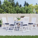VidaXL Stoelkussens 6 st, Marineblauw, 40x40x7 cm Oxford Stof - 59% Korting!