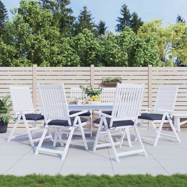 VidaXL Stoelkussens 6 st, Marineblauw, 40x40x7 cm Oxford Stof - 59% Korting!