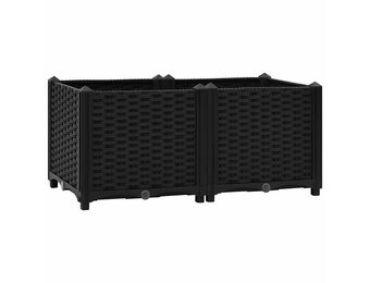 vidaXL Plantenbak verhoogd 80x40x38 cm polypropyleen