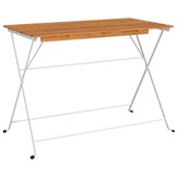 Inklapbare Bistrotafel Acaciahout & Staal - 100x54x71 cm - 72% Korting