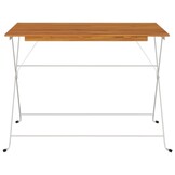 Inklapbare Bistrotafel Acaciahout & Staal - 100x54x71 cm - 72% Korting
