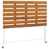 Inklapbare Bistrotafel Acaciahout & Staal - 100x54x71 cm - 72% Korting