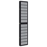 vidaXL Kamerscherm met 6 panelen massief paulowniahout zwart