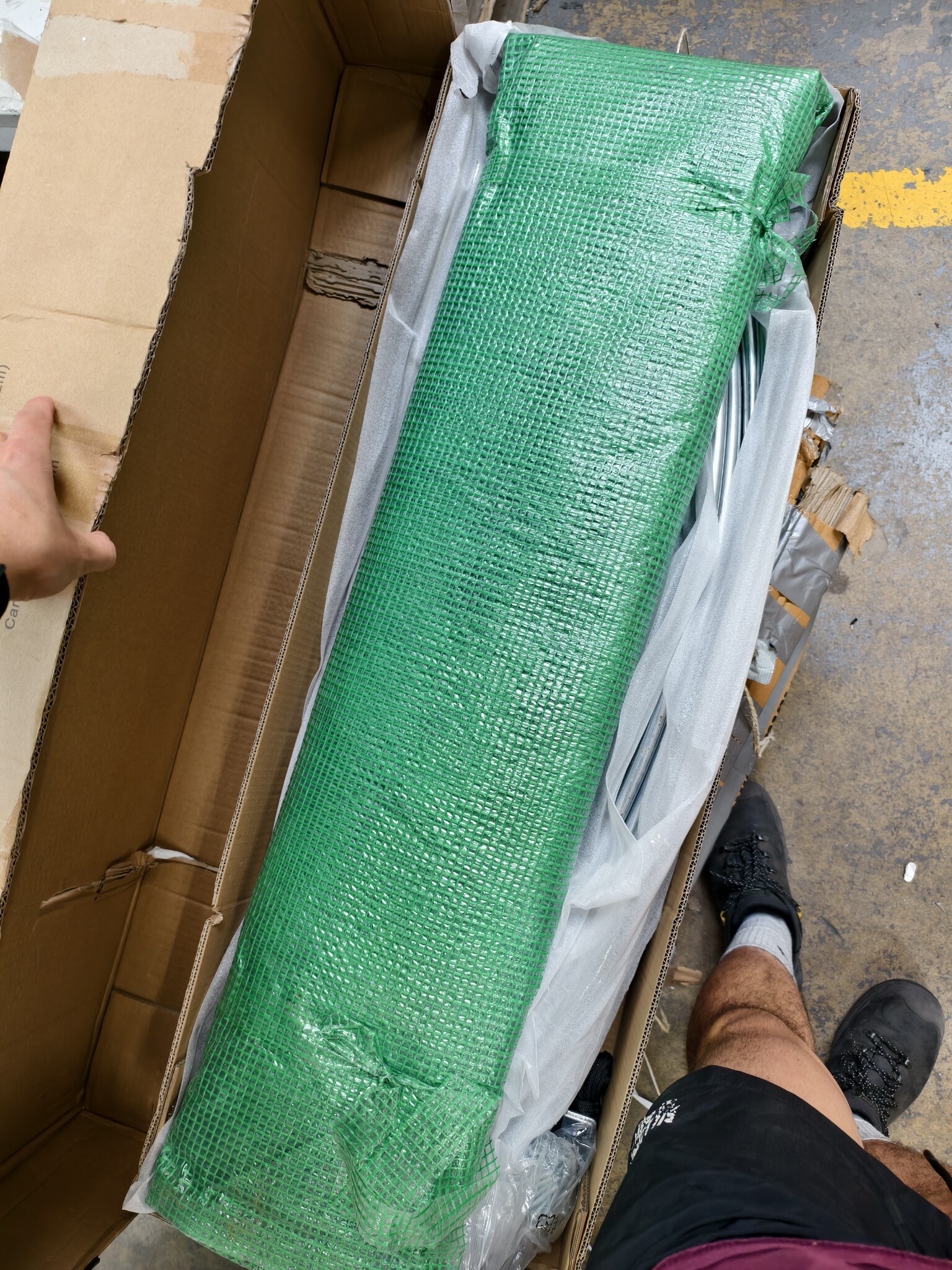 GROENE folietunnel met ramen - 10m2 = 400 * 250 * 200