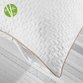 BedStory Bamboevezelkussen, bamboevezel, 60 x 60 cm, 2 stuks met afneembare kussenslopen, anti-allergische kussens met vulling, 10% 7D en 90% 3D-vezel, polyester, kussen, hotelkwaliteit