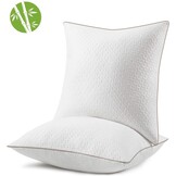 BedStory Bamboevezelkussen, bamboevezel, 60 x 60 cm, 2 stuks met afneembare kussenslopen, anti-allergische kussens met vulling, 10% 7D en 90% 3D-vezel, polyester, kussen, hotelkwaliteit