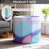Opvouwbare badkuip, 80 x 70 cm (b x h), draagbare badkuip voor warme en koude badkamer, voor kleine badkamers, douche, spa en wellness, ijsbad, volwassenen, ijsbad