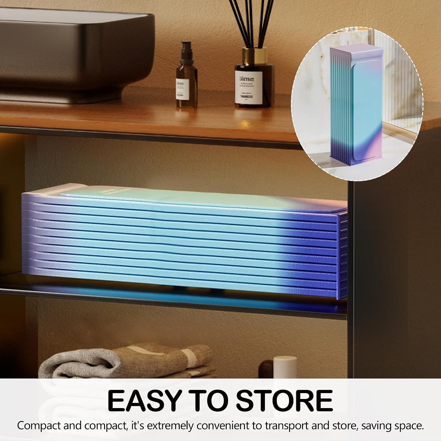 Opvouwbare badkuip, 80 x 70 cm (b x h), draagbare badkuip voor warme en koude badkamer, voor kleine badkamers, douche, spa en wellness, ijsbad, volwassenen, ijsbad