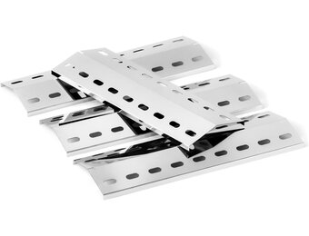 41 x 14cm Flavorizer Bars Brennerabdeckung Heizplatte für Tepro Richfield, Allgrill Modell CBD-410BYB, Napoleons Rogue 2, Mayer Barbecue, Coobinox, Buffalo Grill, Edelstahl Flammenverteiler