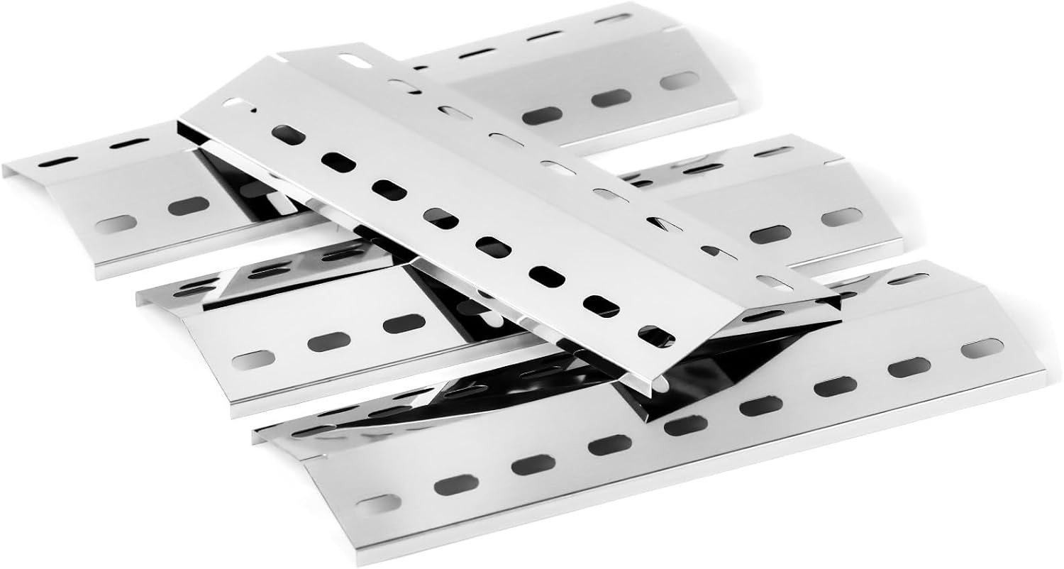 41 x 14cm Flavorizer Bars Brennerabdeckung Heizplatte für Tepro Richfield, Allgrill Modell CBD-410BYB, Napoleons Rogue 2, Mayer Barbecue, Coobinox, Buffalo Grill, Edelstahl Flammenverteiler