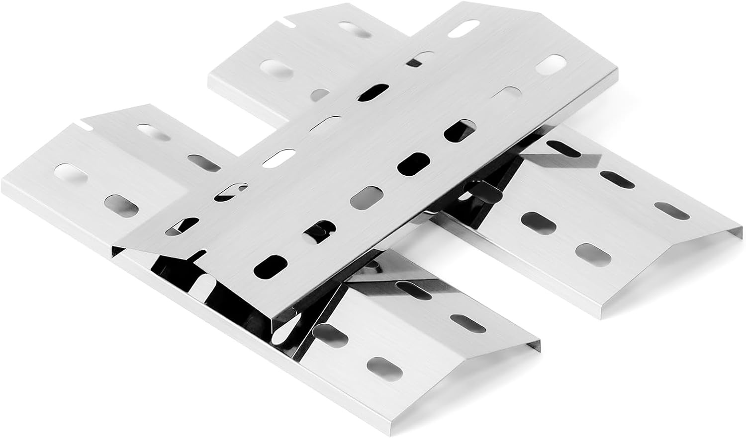 41 x 14cm Flavorizer Bars Brennerabdeckung Heizplatte für Tepro Richfield, Allgrill Modell CBD-410BYB, Napoleons Rogue 2, Mayer Barbecue, Coobinox, Buffalo Grill, Edelstahl Flammenverteiler