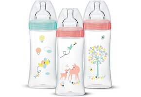 Dodie Babyflessen Anti-koliek Sensation Plus Pastelroze (Set van 3)