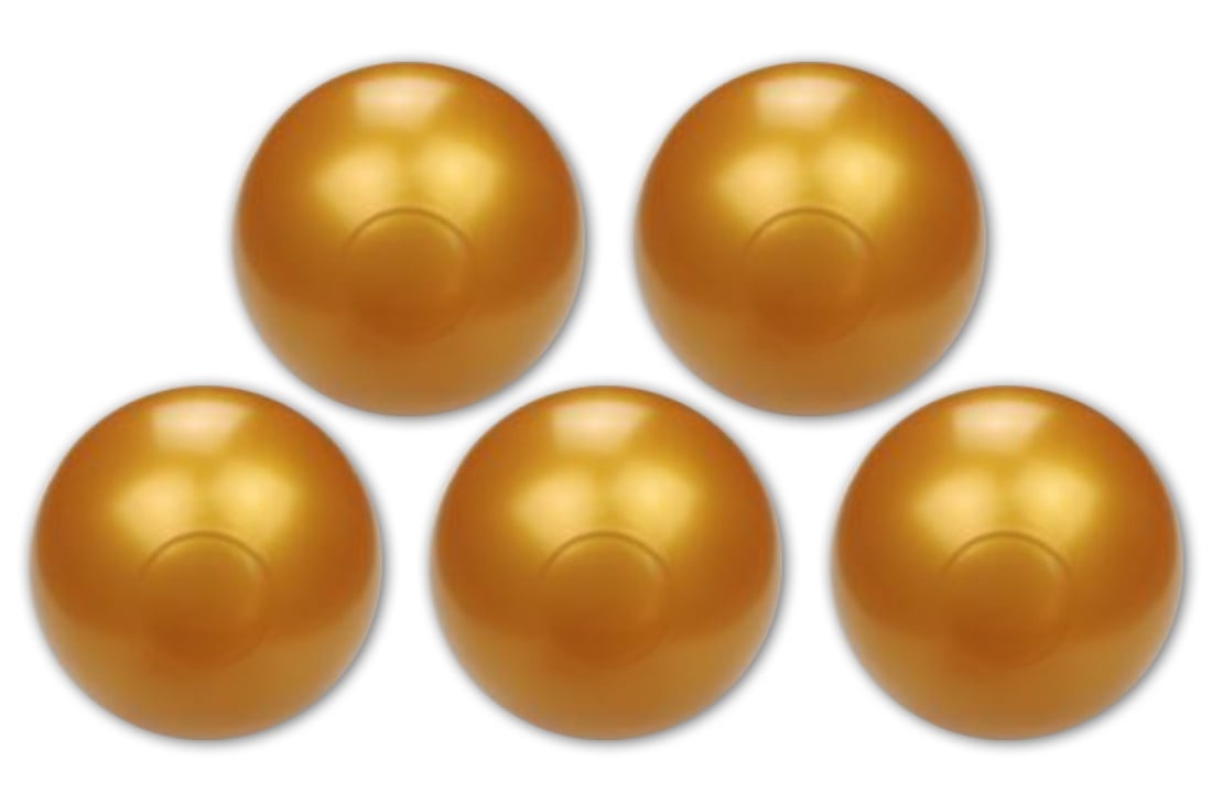Ballenbak ballen goud (70mm) 500 stuks