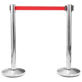 vidaXL Uittrekbaar Afzetkoord 200cm Rood met 60% Korting