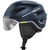 ABUS Pedelec 2.0 ACE Stadshelm - Hoogwaardige E-Bike helm met Achterlicht en Vizier voor Stadsverkeer - Voor Dames en Heren - Blauw, Maat L