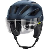 ABUS Pedelec 2.0 ACE Stadshelm - Hoogwaardige E-Bike helm met Achterlicht en Vizier voor Stadsverkeer - Voor Dames en Heren - Blauw, Maat L