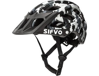 Fahrradhelm Kinder Jungen und Mädchen 54-57cm, SIFVO Kinder Fahrradhelm mit Visier, Leicht und Bequem Helm Kinder Fahrrad Helm Kind