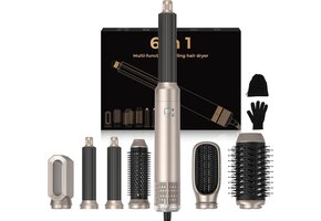 6-in-1 Airstyler: Warme Luchtborstel & Krultang - 51% Korting!