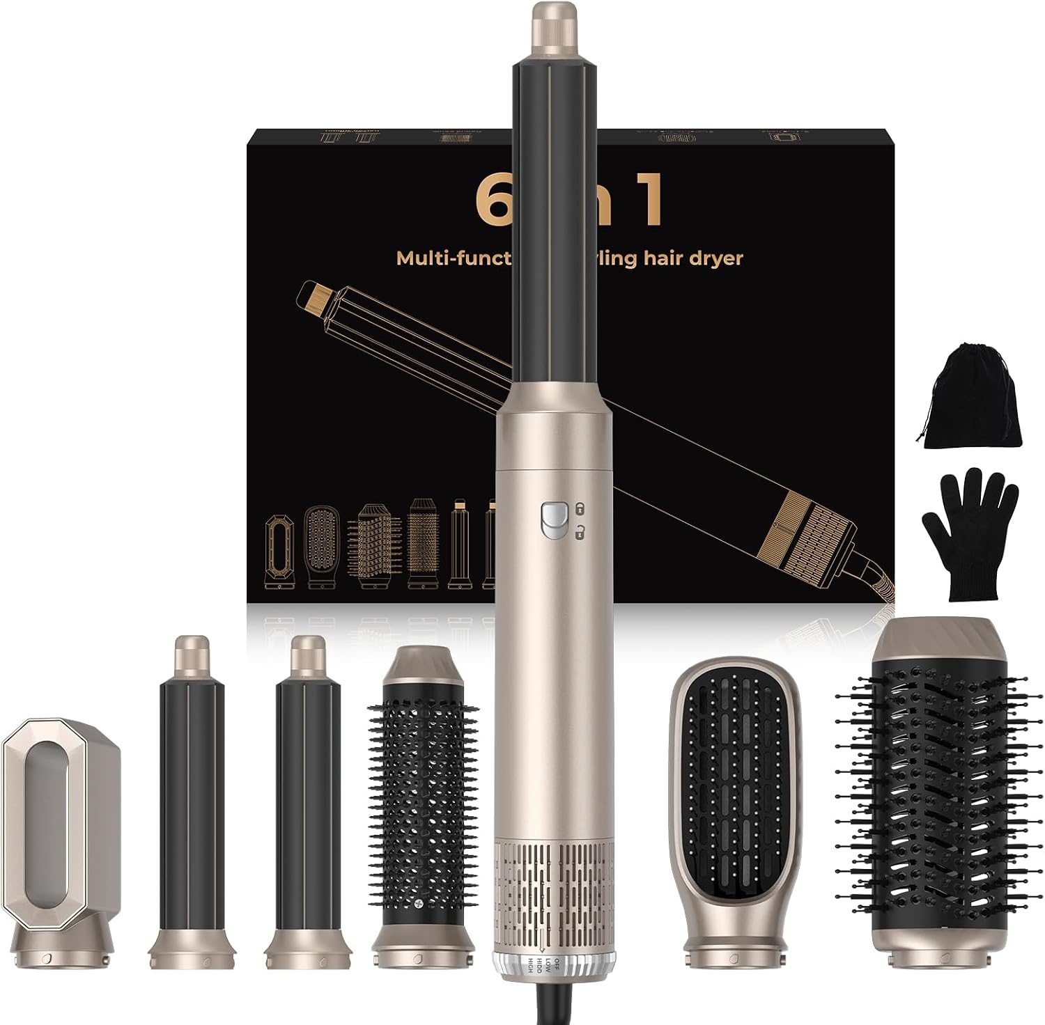 Airstyler 6-in-1 Warme Luchtborstel | 59% Korting