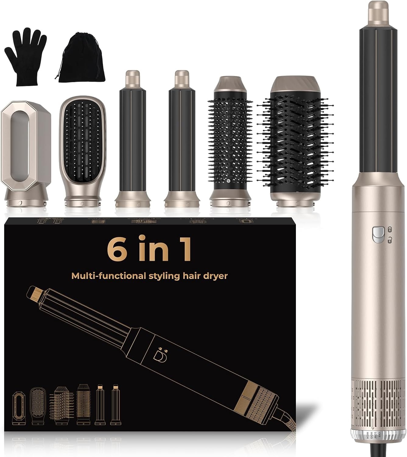 Airstyler 6-in-1 Warme Luchtborstel | 59% Korting