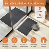 Entreemat Antraciet 70x120 cm - Binnen & Buiten, Antislip, Absorberend, 55% Korting