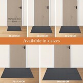 Entreemat Antraciet 70x120 cm - Binnen & Buiten, Antislip, Absorberend, 55% Korting