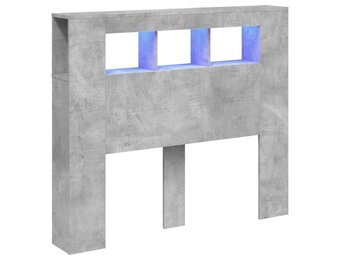 Hoofdeinde met LED - Betongrijs - 58% Korting!