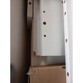 Hoofdeinde met LED 120 cm Betongrijs - 77% Korting