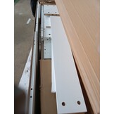 Hoofdeinde met LED 120 cm Betongrijs - 77% Korting