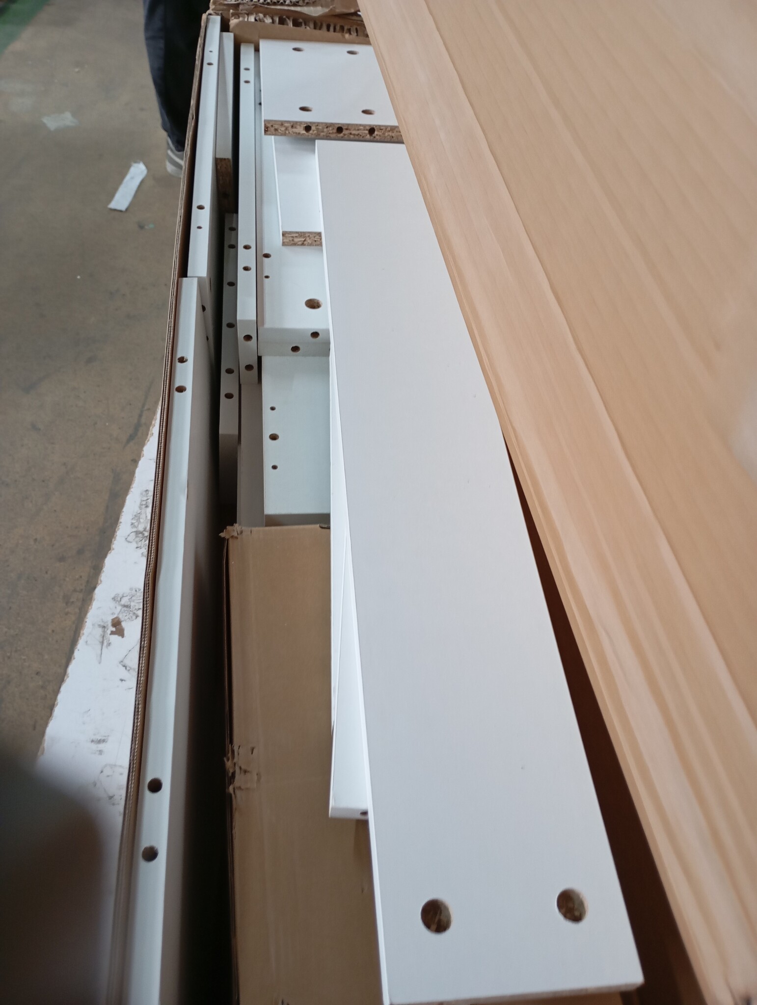 Hoofdeinde met LED 120 cm Betongrijs - 77% Korting