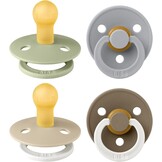 BIBS Fopspeen Maat 1 | 0-6 mnd | Sage Glow Mix | 4 stuks | -33%