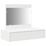 Moderne Kaptafel met Lade - Wit Bewerkt Hout - 34% Korting!