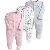 Baby Slaappak 3-delig Katoen Uniseks 3-6M Grijs - 59% Korting!
