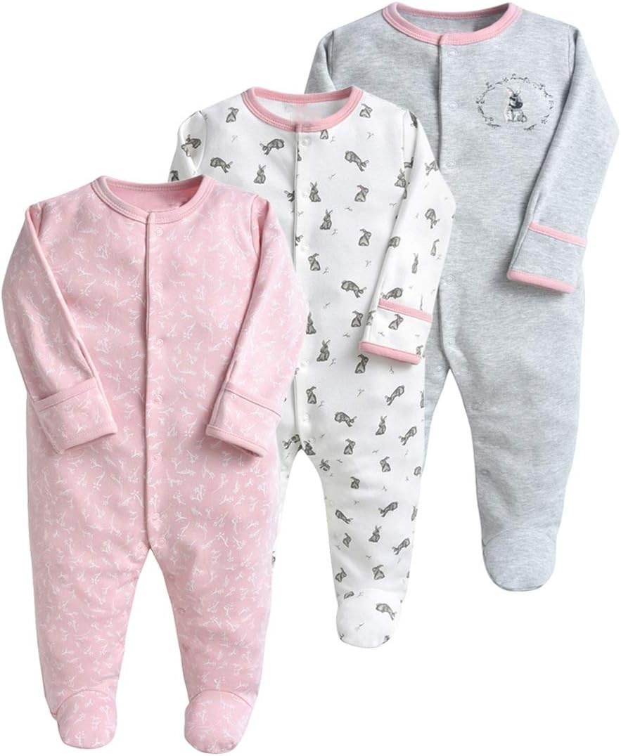 Baby Slaappak 3-delig Katoen Uniseks 3-6M Grijs - 59% Korting!
