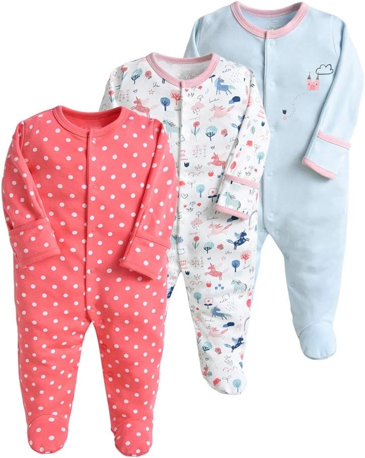 Baby Slaappak 3-delig Katoen Uniseks 3-6M Grijs - 59% Korting!