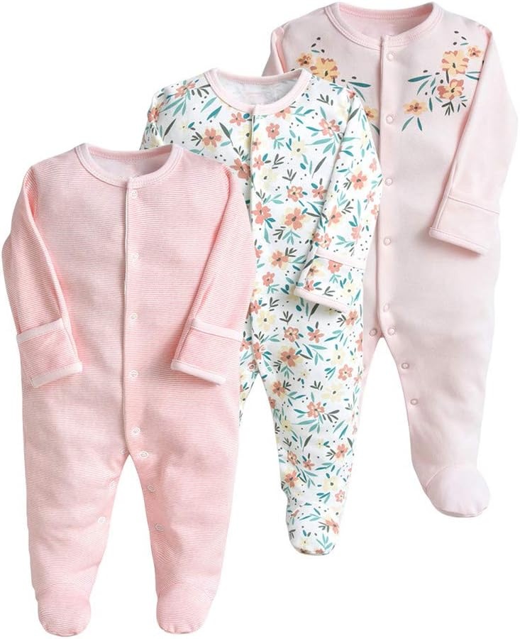 Baby Slaappak 3-delig Katoen Uniseks 3-6M Grijs - 59% Korting!