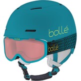 Skihelm Junior B-FUN JR met ROCKET Skibril Blauw/Geel Mat (29% Korting)