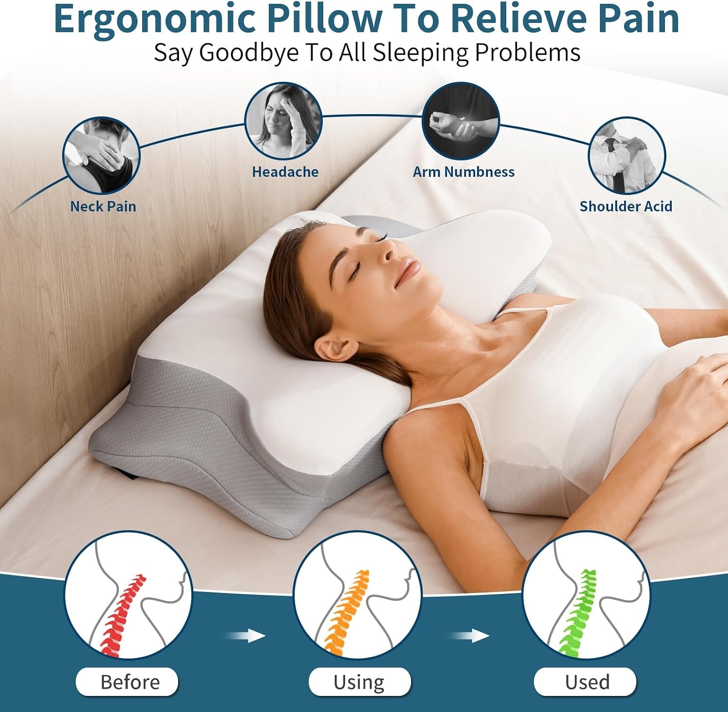 Ergonomisch Neksteunkussen: Traagschuim met 33% Korting!