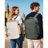 Vacuüm Reisrugzak Beige-Groen 42x32x20 cm - Bespaar 50% Ruimte