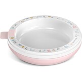 Kinderservies Set Roze: Leren Eten met Thermobord & Lepel (Vanaf 6 mnd)