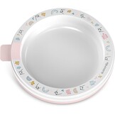 Kinderservies Set Roze: Leren Eten met Thermobord & Lepel (Vanaf 6 mnd)
