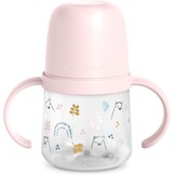 Kinderservies Set Roze: Leren Eten met Thermobord & Lepel (Vanaf 6 mnd)