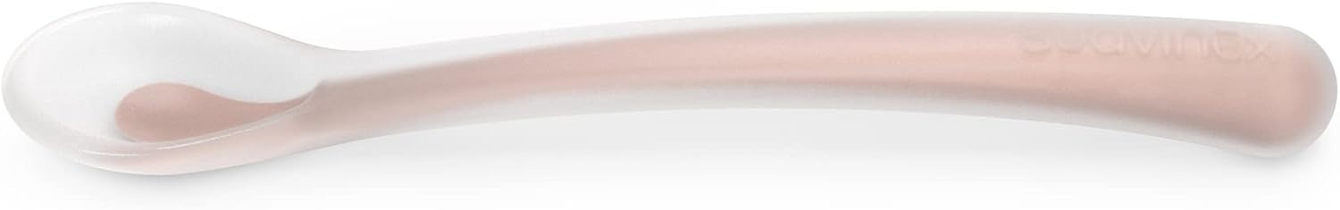 Kinderservies Set Roze: Leren Eten met Thermobord & Lepel (Vanaf 6 mnd)