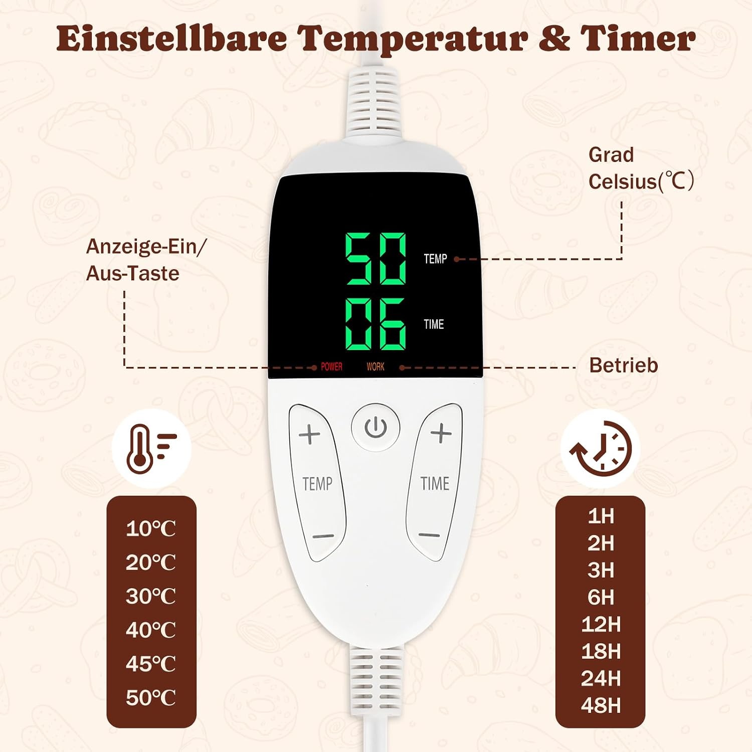 Brood Fermentatiebox 42L met Thermostaat & Timer | 34% Korting