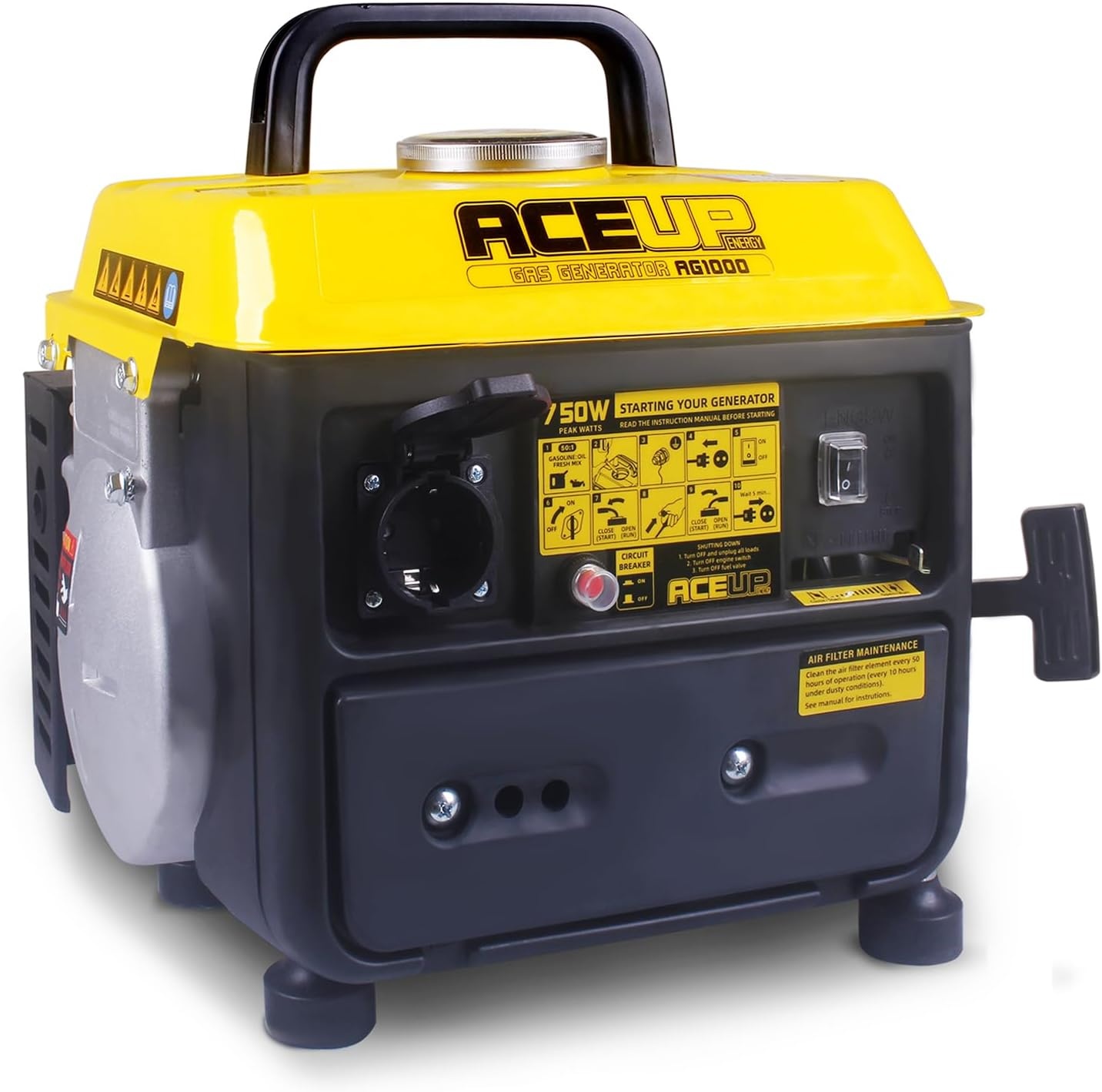 Draagbare Benzine Stroomgenerator 750W Piekvermogen - 35% Korting!