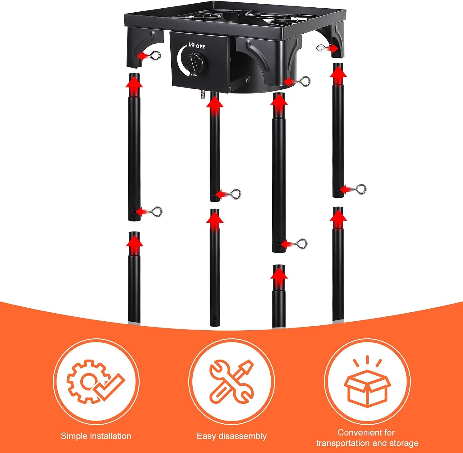 10 kW Gietijzeren Krukfornuis - Camping & Outdoor (34% korting)