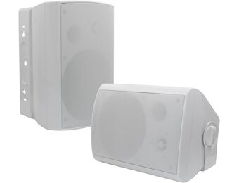 Waterdichte Buitenluidsprekers (2x 6.5" 200W) - Wit - Nu 29% Korting!